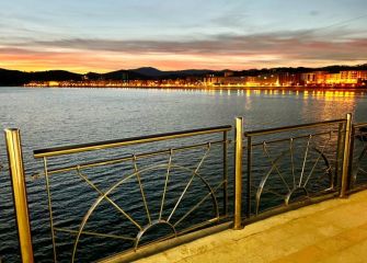 Amanecer de hoy en Zarautz 19-10-2021 