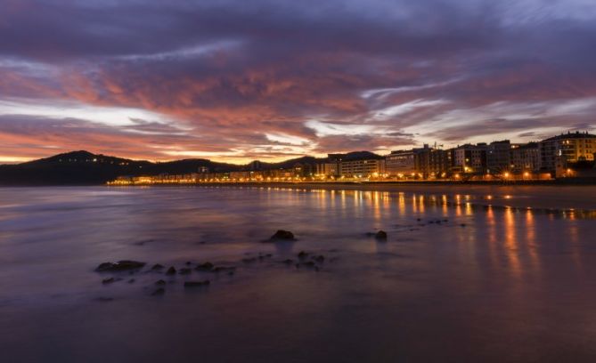 Amanecer otoño en Zarautz: foto en Zarautz