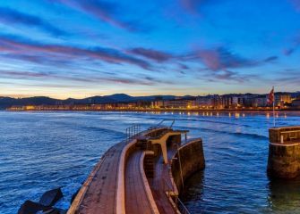 Amanecer puerto de Zarautz