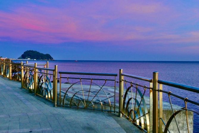 Amanecer en Zarautz 19-10-2021 : foto en Zarautz