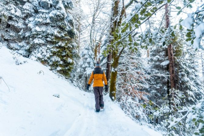 Artikutza en invierno: foto en Oiartzun