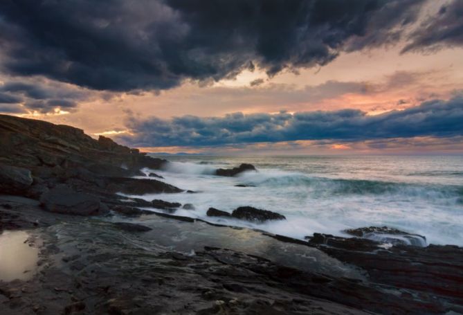 Atardecer: foto en Hondarribia