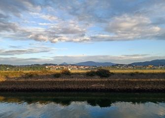 Atardecer en el Bidasoa