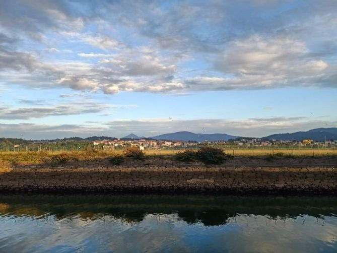 Atardecer en el Bidasoa: foto en Hondarribia