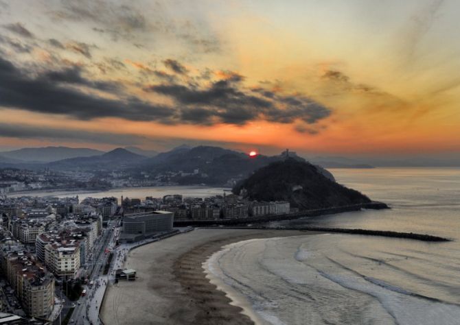 Atardecer en Donosti: foto en Donostia-San Sebastián