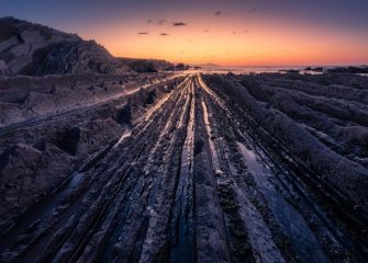 Atardecer en el Flysch