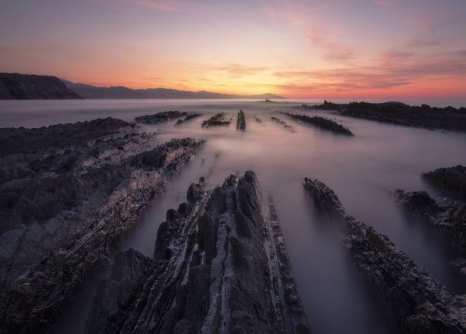 Atardecer en itzurun : foto en Zumaia