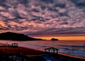 Atardecer en la playa de Zaraut -1