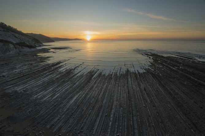  atardecer en Sakoneta: foto en Deba