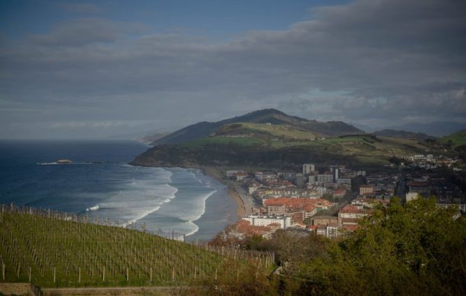 Atardecer en Zarautz: foto en Zarautz