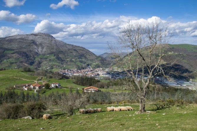 Azpeitia desde Oñatz: foto en Azpeitia