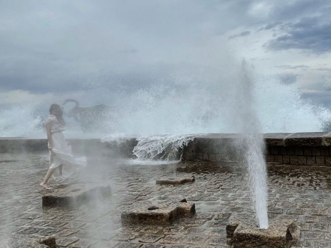 Bailando con en viento : foto en Donostia-San Sebastián