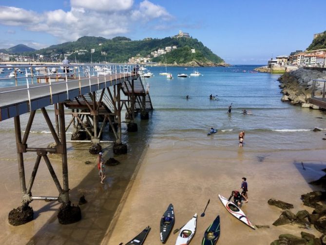 La Concha con la marea baja : foto en Donostia-San Sebastián