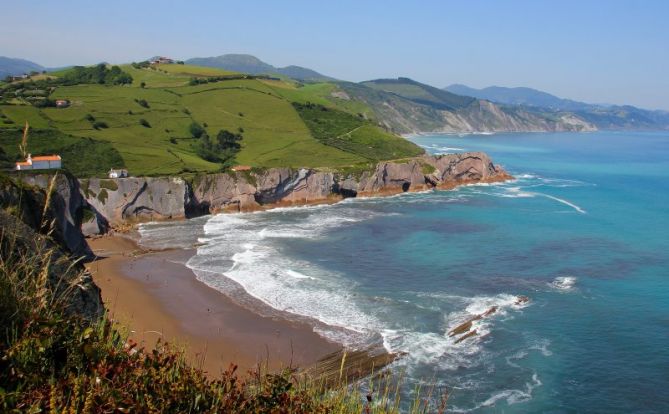 Costa de vasca: foto en Zumaia