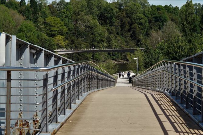 Cruce de puentes: foto en Donostia-San Sebastián