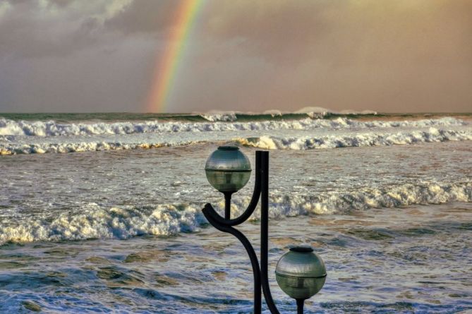 Después de la tormenta: foto en Zarautz