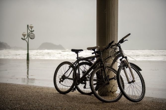 DIA DE LLUVIA: foto en Zarautz