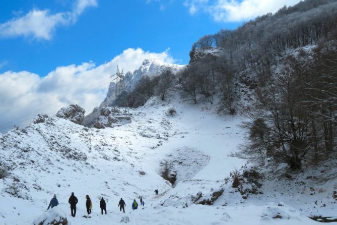 Embudo de San Adrian: foto en Zegama