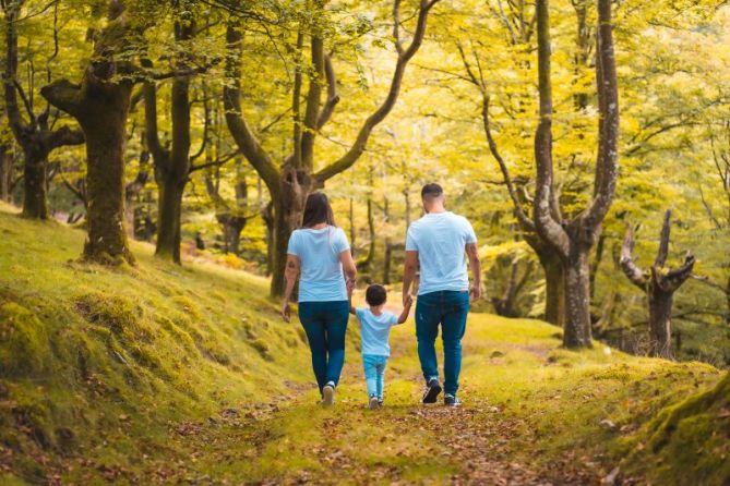 Familia en Oianleku: foto en Oiartzun