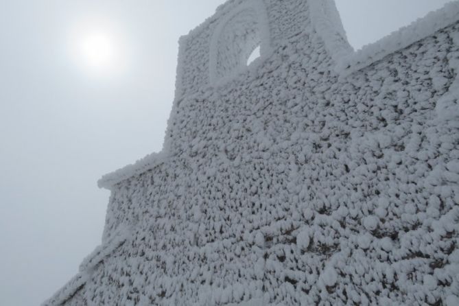 Frio frio: foto en Zegama