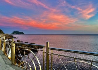 Gaurko egunsentia Zarautzen 