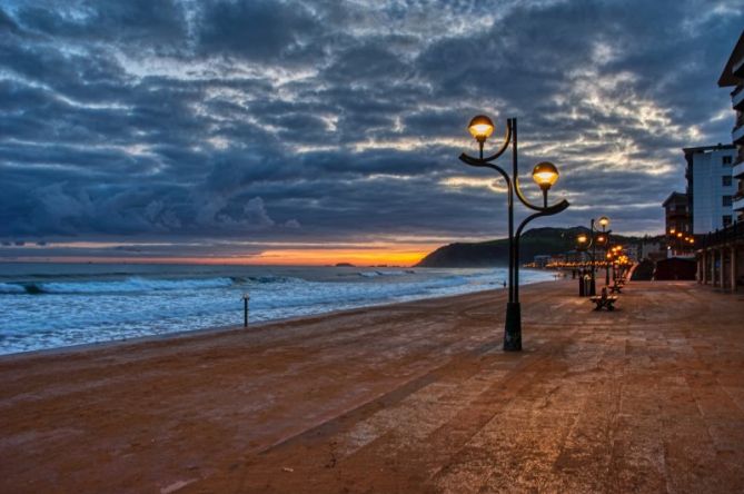 Hora dorada: foto en Zarautz