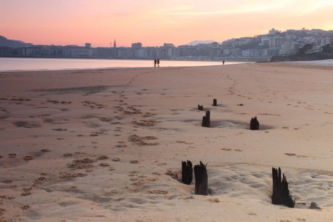 Huellas: foto en Donostia-San Sebastián