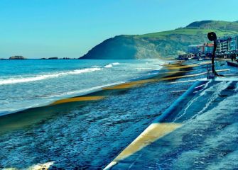 Invierno en la playa de Zarautz 