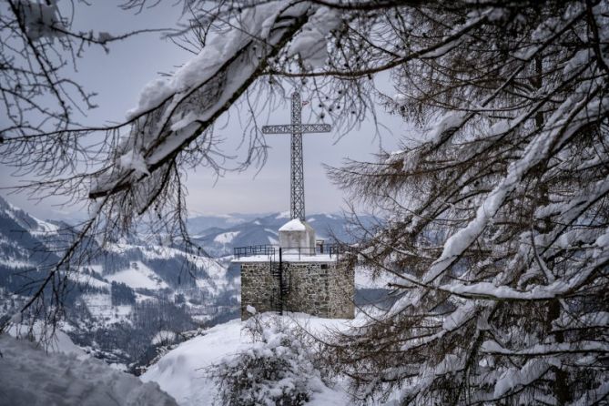 Irimo cubierto de nieve: foto en Urretxu