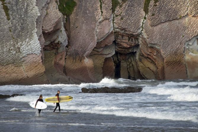 Itzurungo itsaslabarrak: foto en Zumaia