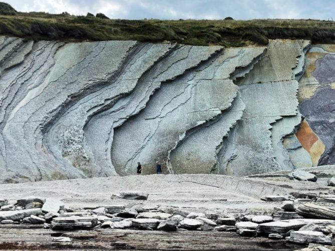 Las capas de tiempo : foto en Zumaia