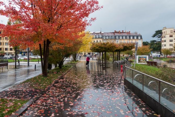 Lluvia de otoño: foto en Irun