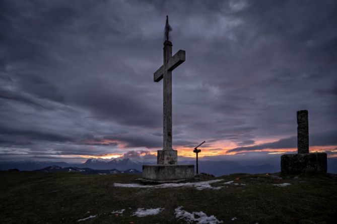 Los restos de la nevada: foto en Zumarraga