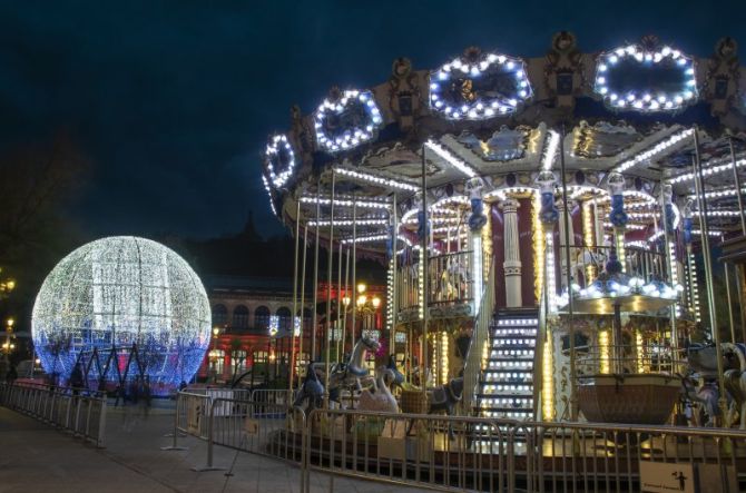 Luces de Navidad: foto en Donostia-San Sebastián