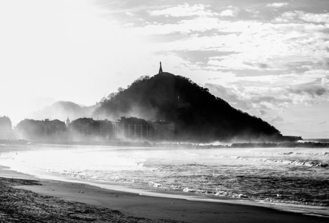 El mar y la ciudad: foto en Donostia-San Sebastián