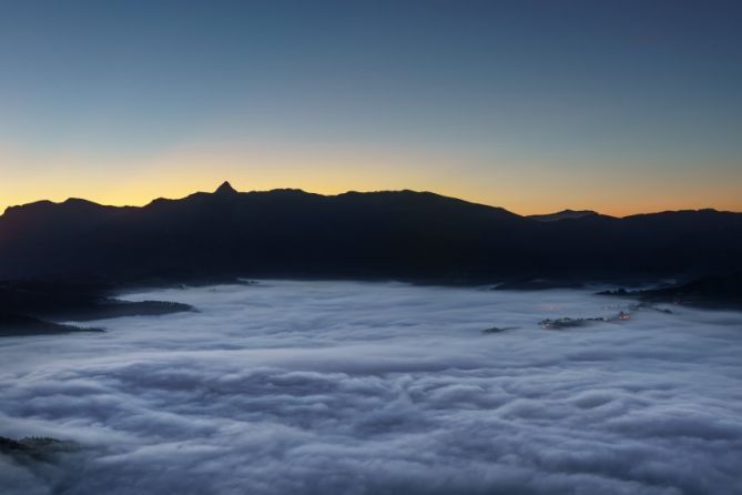 Mar de niebla: foto en Beasain