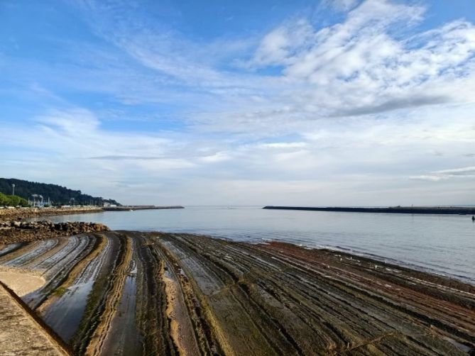 Marea baja : foto en Hondarribia