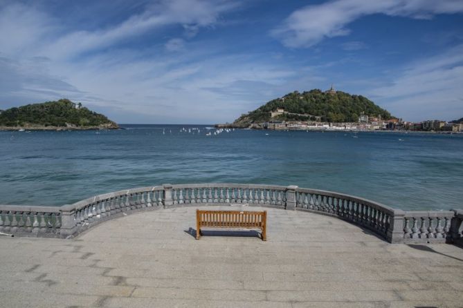 El mejor banco del mundo: foto en Donostia-San Sebastián