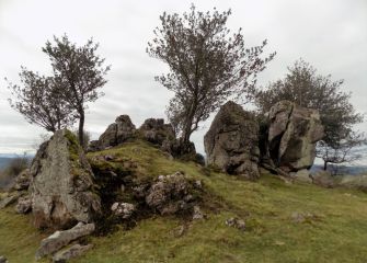 Paisaje rocoso en Andoain.