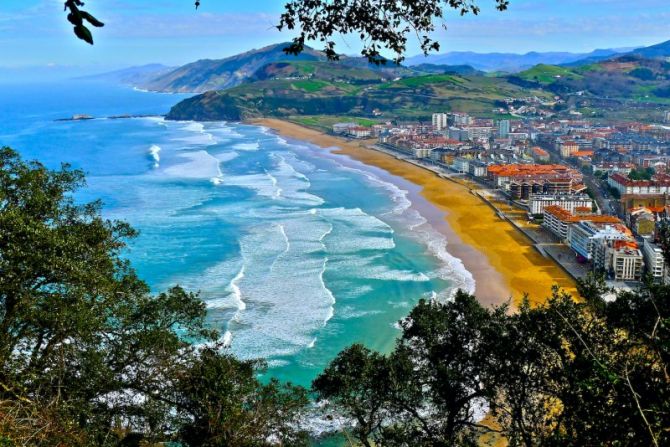 Paisaje de Zarautz : foto en Zarautz