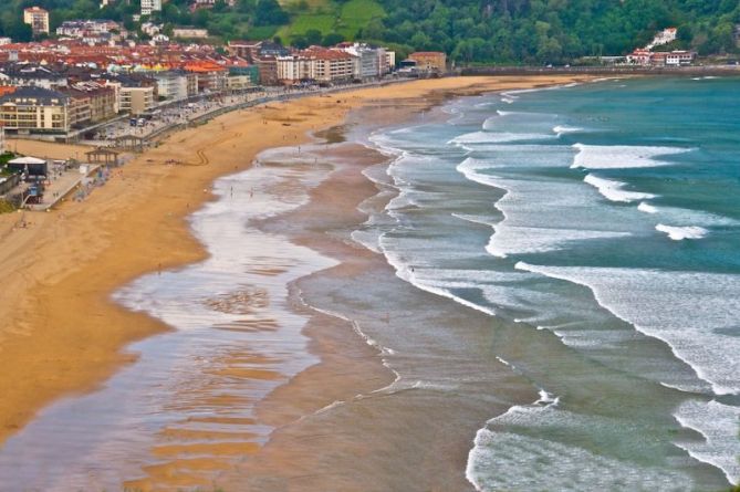 Paisaje de Zarautz : foto en Zarautz