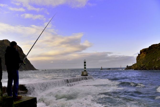 Pescador: foto en Pasaia