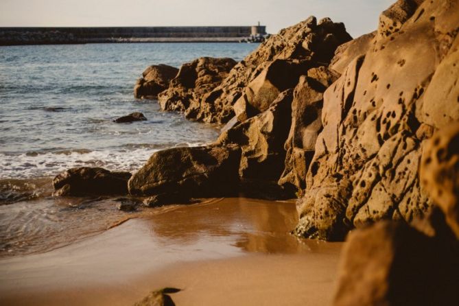 Playa en calma: foto en Orio