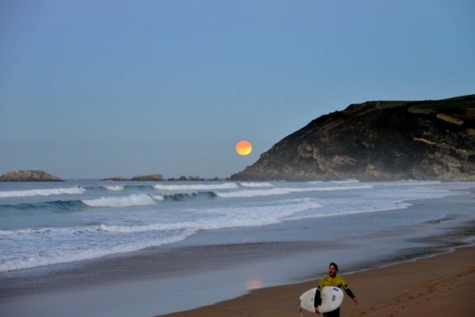 Playa de Zarautz : foto en Zarautz