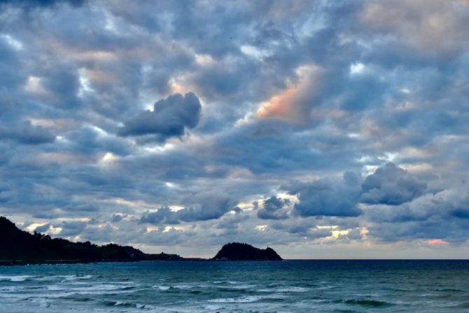 Preciosas nubes : foto en Zarautz