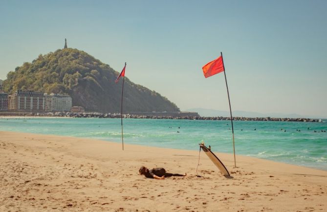 Primeros baños de Septiembre : foto en Donostia-San Sebastián