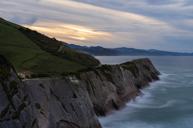 Puesta de sol : foto en Zumaia