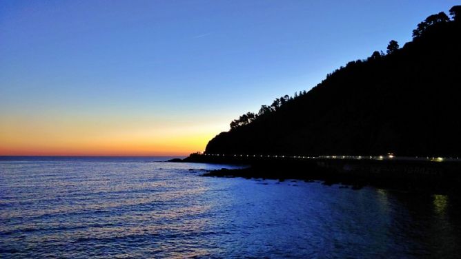 Segundo túnel: foto en Zarautz