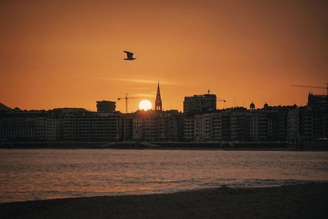 El sol asoma: foto en Donostia-San Sebastián