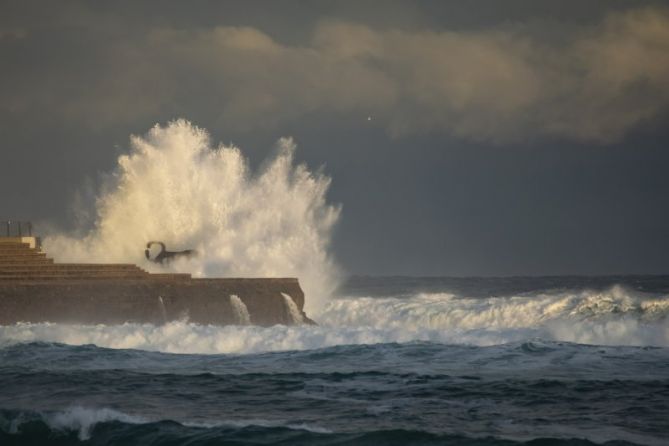 El temporal: foto en Donostia-San Sebastián